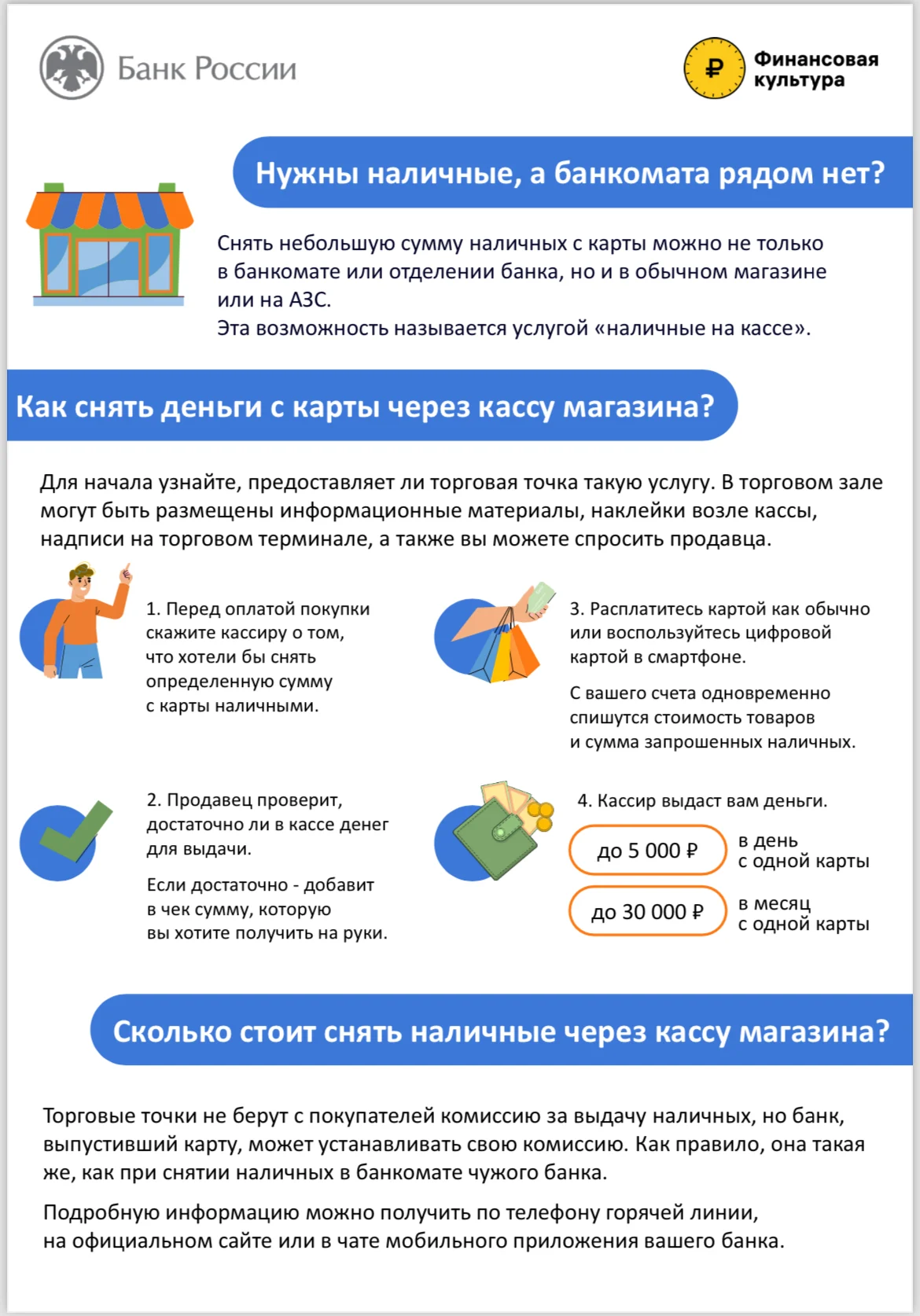 Нужны наличные, а банкомата рядом нет?