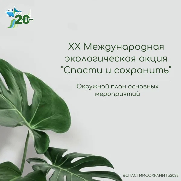 Окружной план XX Международной экологической акции "Спасти и сохранить"