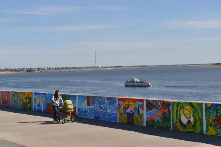 Уровень воды в реке Обь