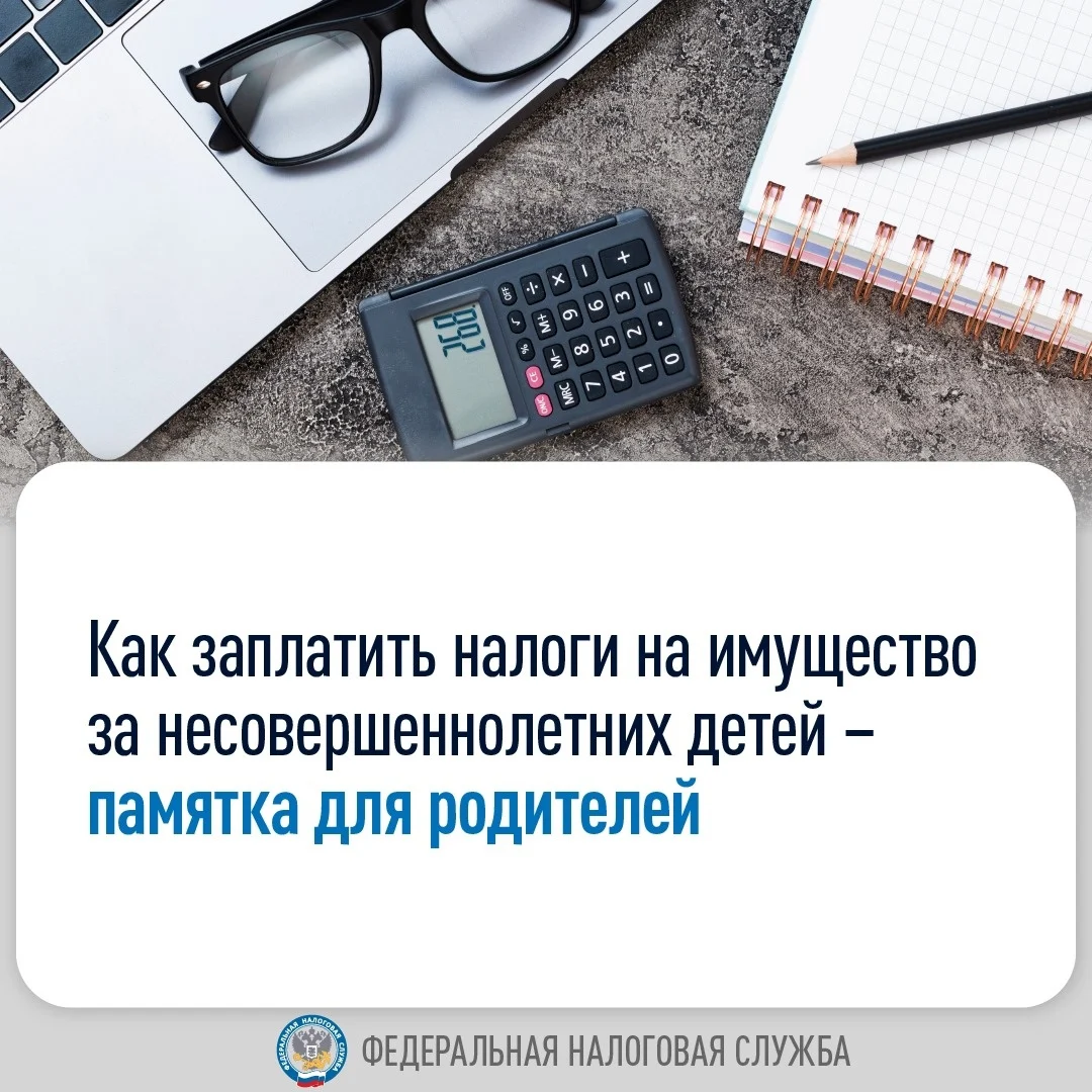 Налоги за своих несовершеннолетних детей платят родители.